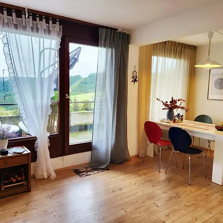Apartmán Birds Eye Mountain View At Balcony, Parking Free, New Kitchen, Renovated Bathroom Schonach im Schwarzwald
